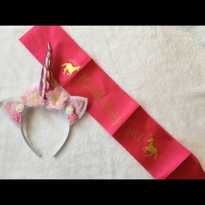 Unicorn birthday set